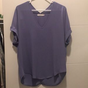 Lilac Lush chiffon tee